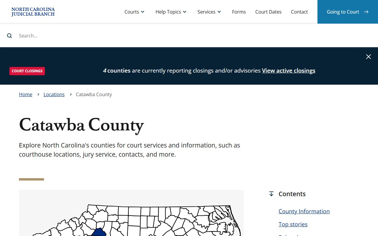 Catawba County courthouse felony records in Newton