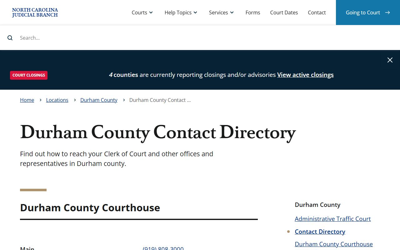 Durham County felony records