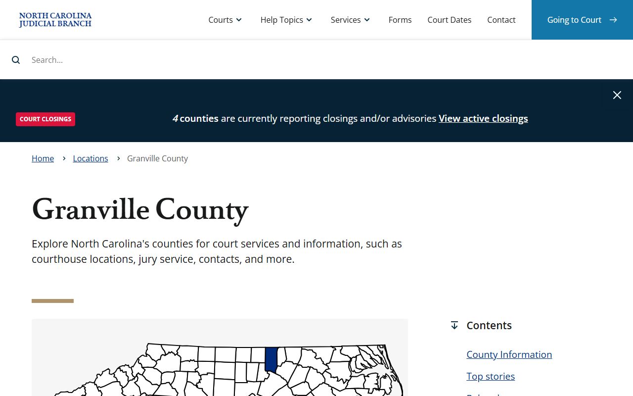 Granville County felony records