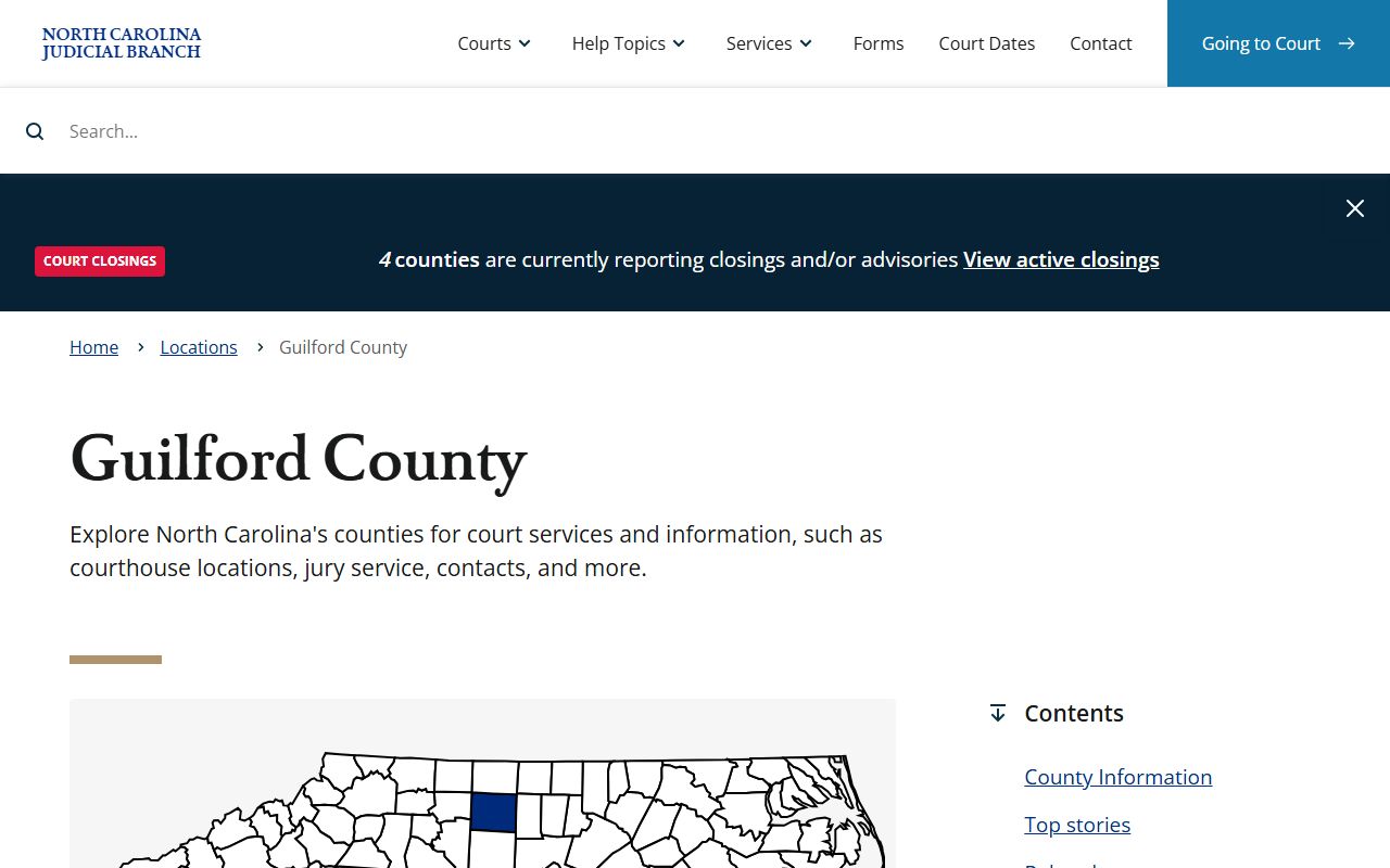 Guilford County Courthouse felony records in Greensboro