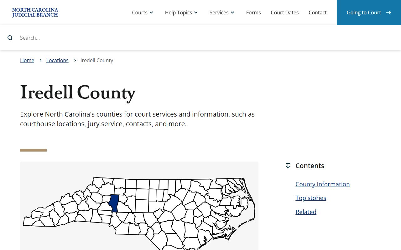 Iredell County Hall of Justice felony records in Statesville