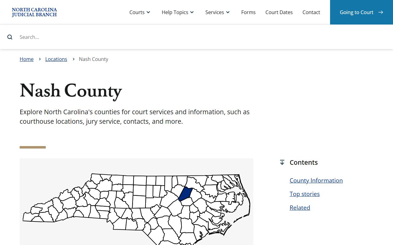 Nash County courthouse felony records information